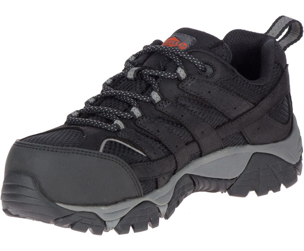 Merrell Hiking Shoes Black - Moab Vertex Vent Comp Toe Work - Womens 80ZDQOJTP